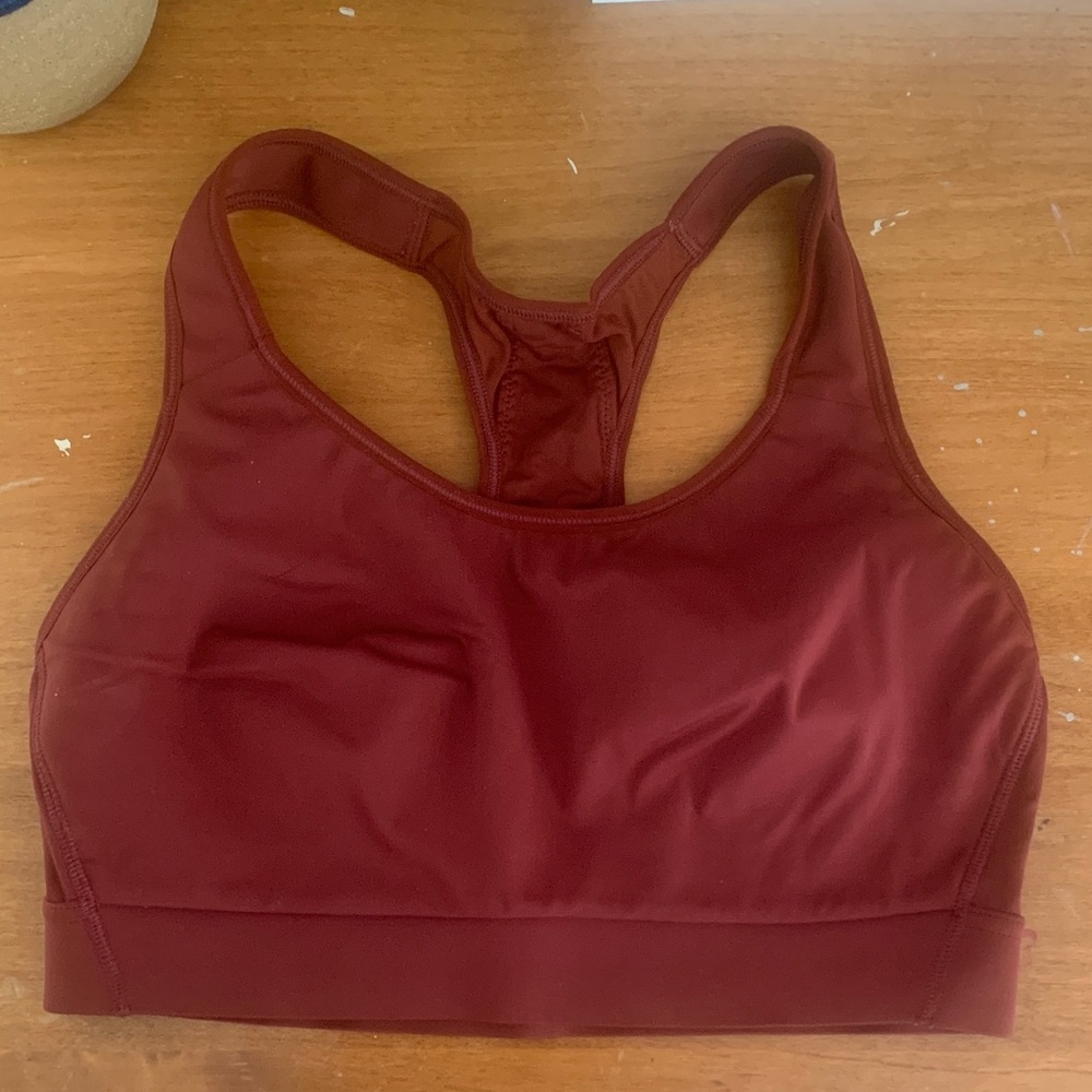 Athleta Rust colored Wireless Sports Bra